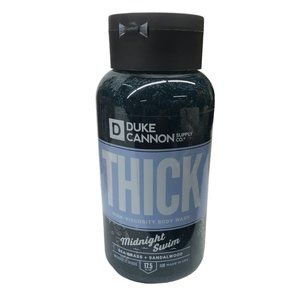 Duke Cannon Midnight Swim Thick High Viscosity Body Wash Made USA Benefits Vets